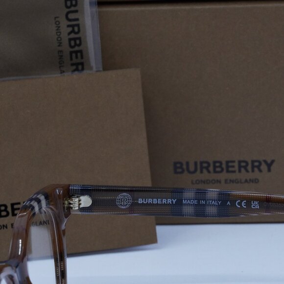 Final Price! Burberry BE2375 3966 Check Brown Eyeglasses - Picture 4 of 6